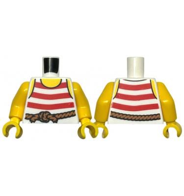 Figura felsőtest kezekkel - mintás/matricás