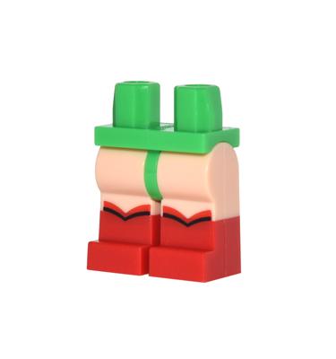 Minifigura csípő és lábak - mintás/matricás