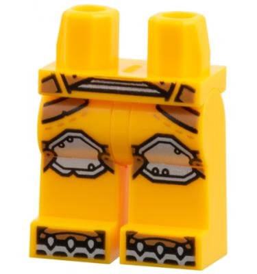 Minifigura láb - mintás/matricás