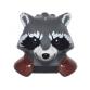 Minifigura mosómedve fej (Rocket) - mintás/matricás