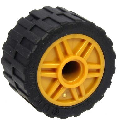 Kerék 18mm D. x 14mm, fekete 24 x 14 gumiabronccsal