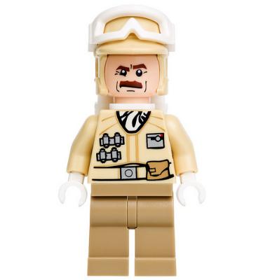 Bajszos Hoth Rebel katona minifigura