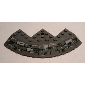 Kerekített sarok kocka 10 x 10, 33° lejtéssel - mintás/matricás™
