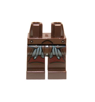 Minifigura csípő és lábak (Uruk-Hai) - mintás/matricás