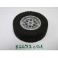 Kerék 43.2mm D. x 18mm fekete gumiabronccsal 62.4 x 20 S