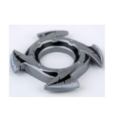 Gyűrű 4 x 4 (Ninjago Spinner Crown) - mintás/matricás
