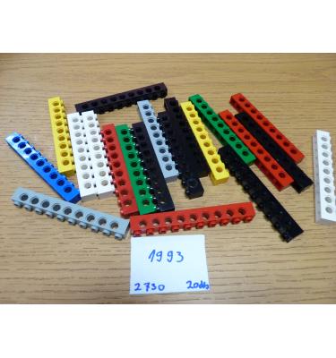 Technic elem 1x10 oldalán 9 lyukkal 2730 - 20 db