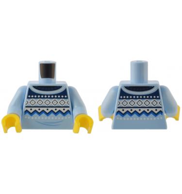 Figura felsőtest kezekkel - mintás/matricás