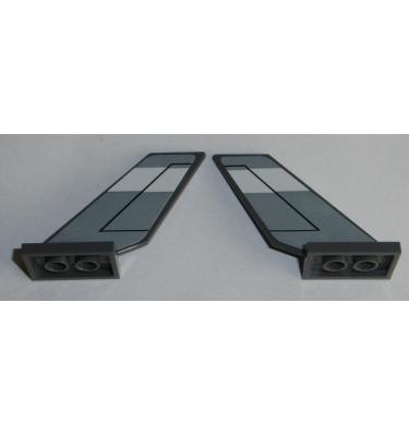 Jármű farok elem 2 x 4 x 6 - MINDKÉT OLDAL MINTÁS / MATRICÁS