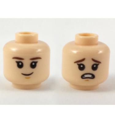Minifigura fej (kétoldalas)