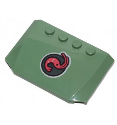 Ék elem 4 x 6 x 2/3 - mintás/matricás