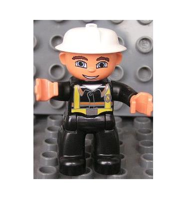 Duplo Lego Ville minifigura (tűzoltó)