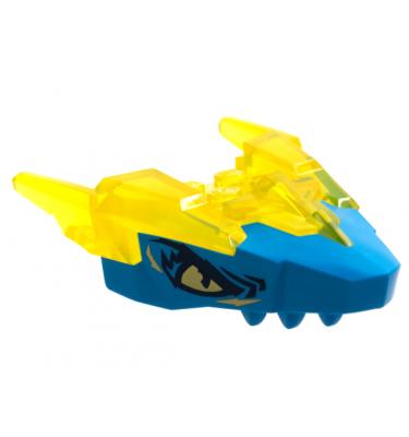 Sárkányfej (Ninjago) felső állkapocs - mintás/matricás