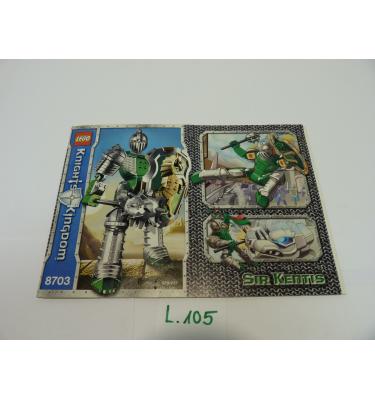 Lego Knight's Kingdom 8703 - CSAK ÖSSZERAKÁSI ÚTMUTATÓ