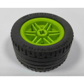Kerék 30.4mm D. x 20mm, megerősített felni fekete 43.2 x 22 ZR abronccsal™