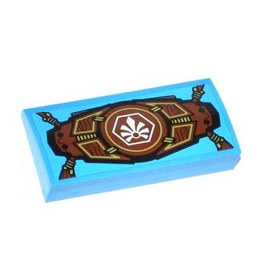 Lejtő, íves 2 x 4 x 2/3 - mintás/matricás
