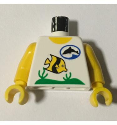 Figura felsőtest kezekkel - mintás/matricás