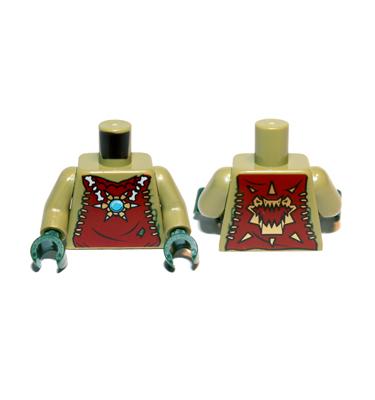 Figura felsőtest kezekkel - mintás/matricás