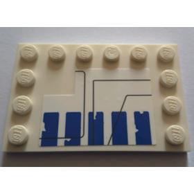 Csempe, Módosított 4 x 6 - mintás/matricás™