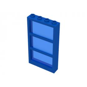 Ablak 1 x 4 x 6, rögzített átlátszó-sötétkék üveggel™