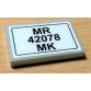 Csempe 2 x 3 - mintás/matricás