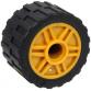Kerék 18mm D. x 14mm, fekete 24 x 14 gumiabronccsal