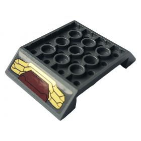 Lejtő, fordított 45° 6 x 4 dupla, 3 lyukkal - mintás/matricás™