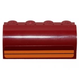 Lejtő, íves 2 x 4 x 1 1/3 - mintás/matricás™
