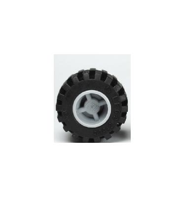 Kerék 11mm D. x 12mm, fekete gumiabronccsal Offset futófelülettel