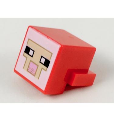 1 x 2 módosított lapos elem - Minecraft juh fej