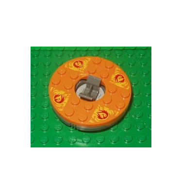 Forgóasztal 6 x 6 x 1 1/3 - mintás/matricás