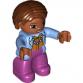 DUPLO fekete nő figura (LEGO® Ville)