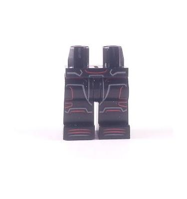 Minifigura csípő és lábak - mintás/matricás