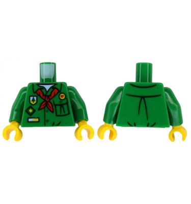 Figura felsőtest kezekkel - mintás/matricás