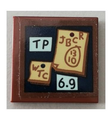 Csempe 2 x 2 - mintás/matricás