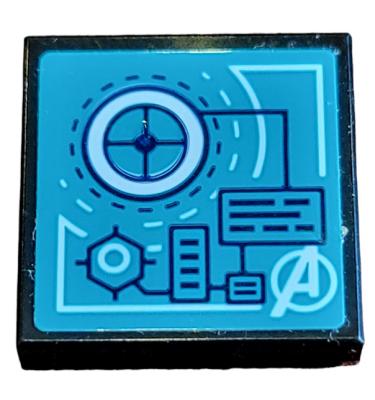 Csempe 2 x 2 - mintás/matricás