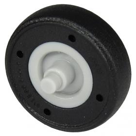 Kisméretű kerék, rögzített fekete gumiabronccsal 14mm D. x 4mm™