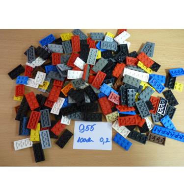Lego válogatott 2 soros, lapos, vegyes elemek