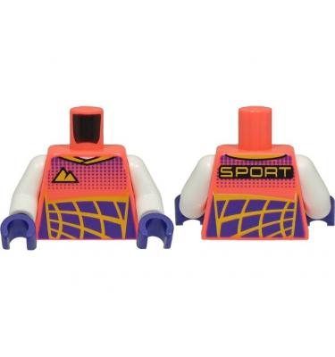 Figura felsőtest kezekkel - mintás/matricás