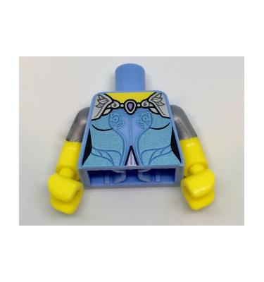 Figura felsőtest kezekkel - mintás/matricás