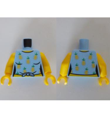 Figura felsőtest kezekkel - mintás/matricás