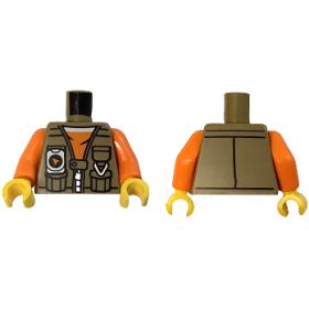 Figura felsőtest kezekkel - mintás/matricás™