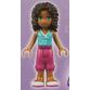 Lego Friends Minifigurák - Andrea Minifigura, magenta nadrág, azúr top frnd078