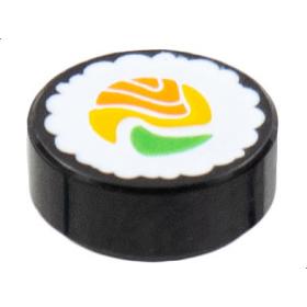 1 x 1 kerek csempe elem - mintás/matricás™