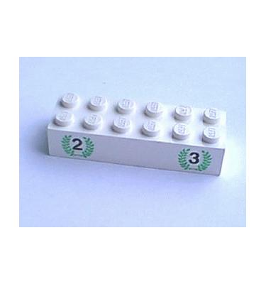 Kocka 2 x 6 - mintás/matricás
