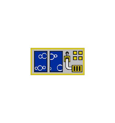 Csempe 1 x 2 - mintás/matricás