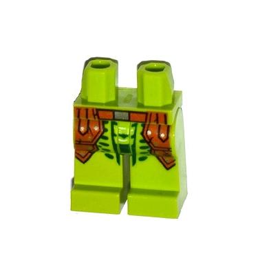Minifigura csípő és lábak - mintás/matricás