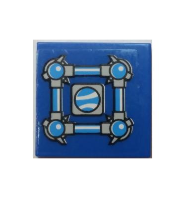 Csempe 2 x 2 - mintás/matricás