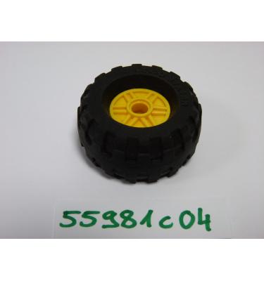 Kerék 18mm D. x 14mm, fekete 37 x 18R abronccsal