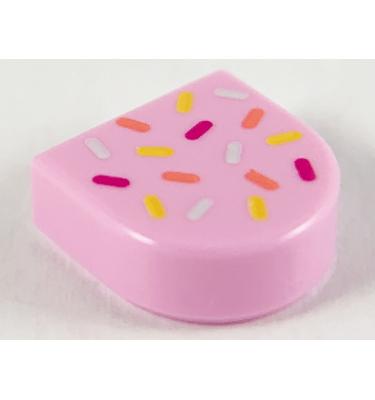 1 x 1 csempe elem, félkör - mintás/matricás